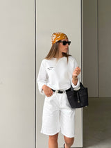 Vague jeans Bermuda No .09 - White