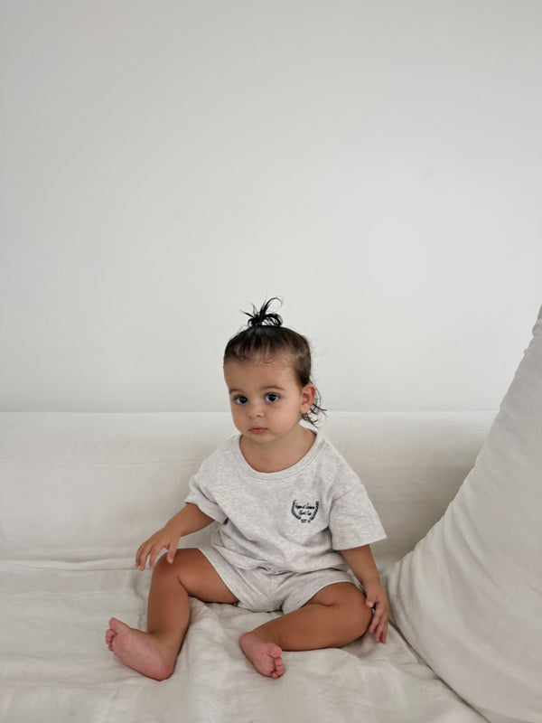 Vague baby French Terry sport club set