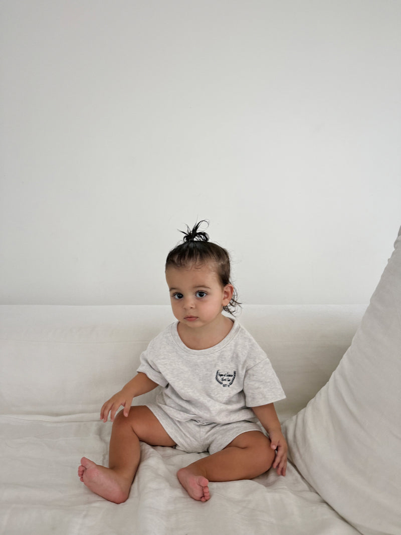 Vague baby French Terry sport club set