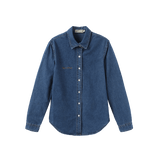 Vague denim button up shirt