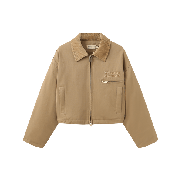 Vague cotton puffer jacket- Camel