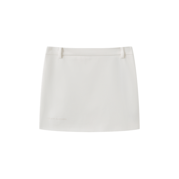 Vague tailored mini skirt- Cream