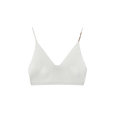 Vague knitted bra- White