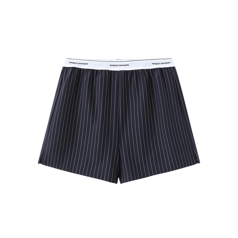 Vague et Chanson striped boxer- Navy