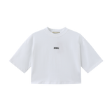 Vague cropped oversized T-shirt