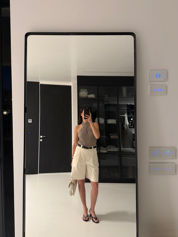 Vague bermuda tailored pants- Cream