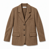 Vague wool blazer- brown