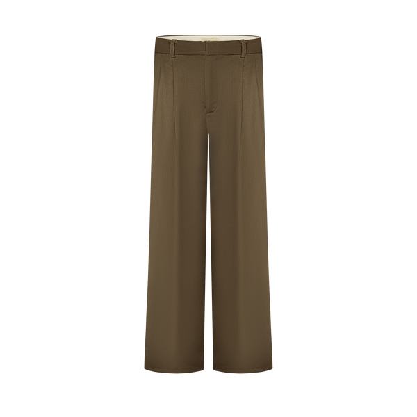 Vague classic tailored trousers- Brown