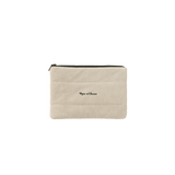 Vague Terry cloth clutch- cream
