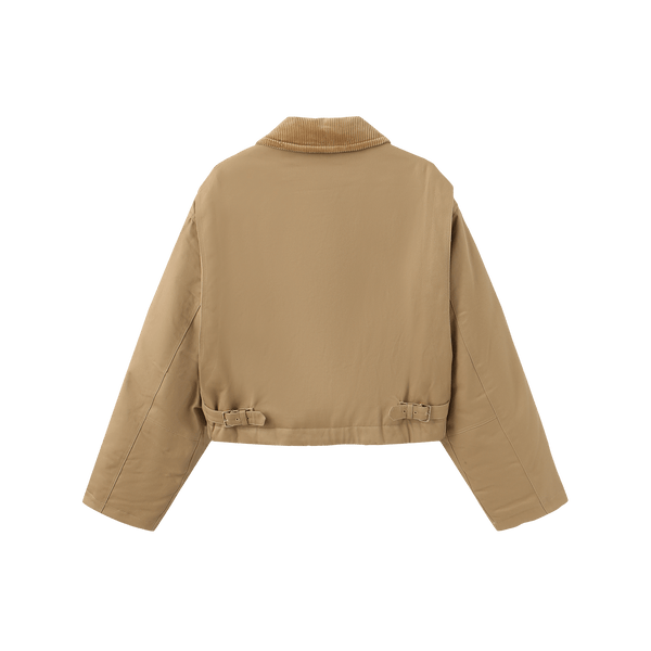 Vague cotton puffer jacket- Camel