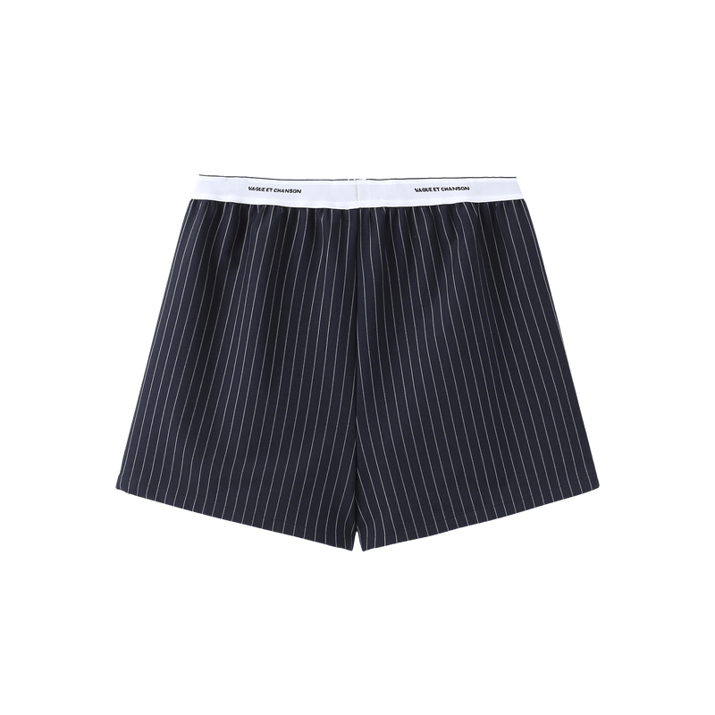 Vague et Chanson striped boxer- Navy