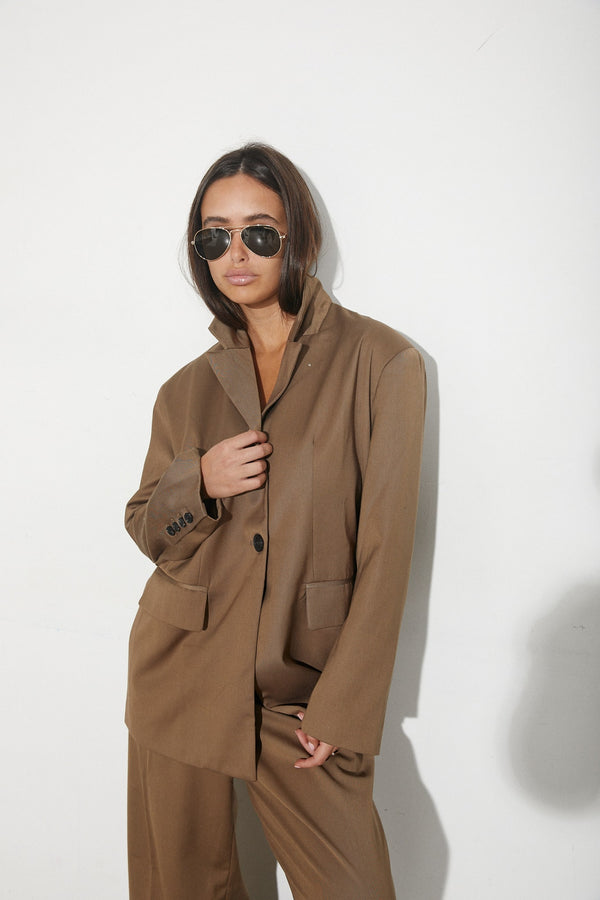 Vague classic blazer- Brown