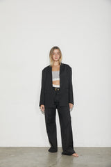 VAGUE CLASSIC TAILORED TROUSERS- BLACK