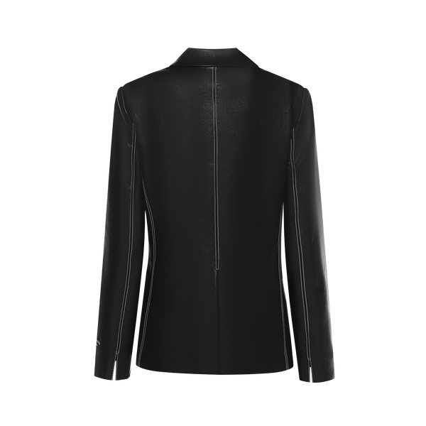 Vague Leather Blazer