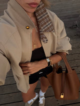 Vague double sided jacket- BEIGE