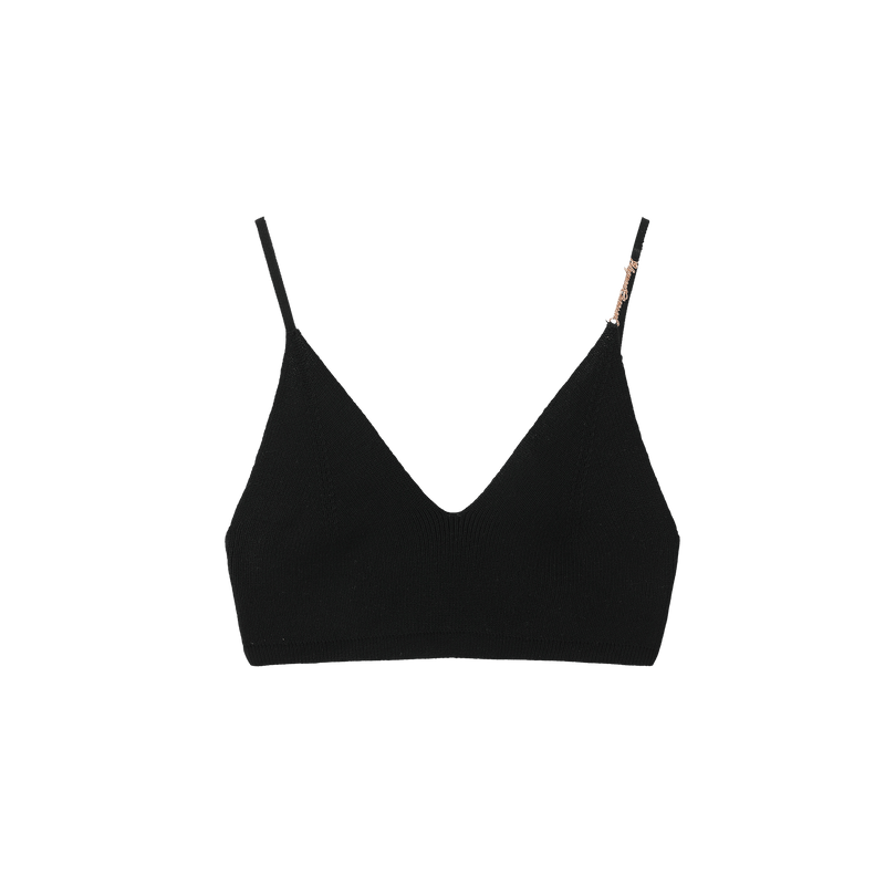 Vague knitted bra- Black