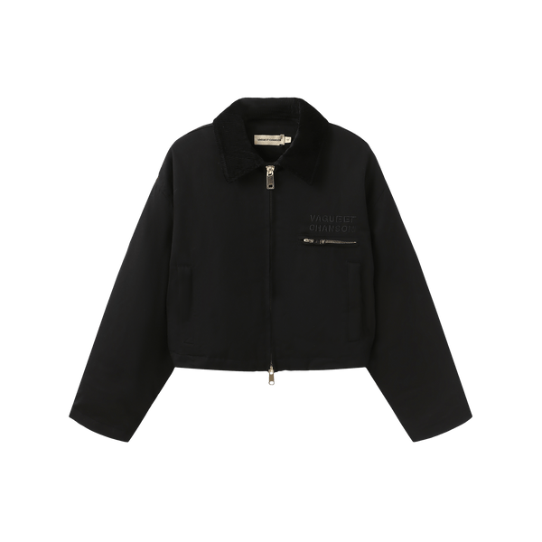 Vague cotton puffer jacket- Black