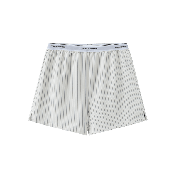 Vague et Chanson striped boxer- White