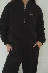 Vague classic straight leg joggers- Black