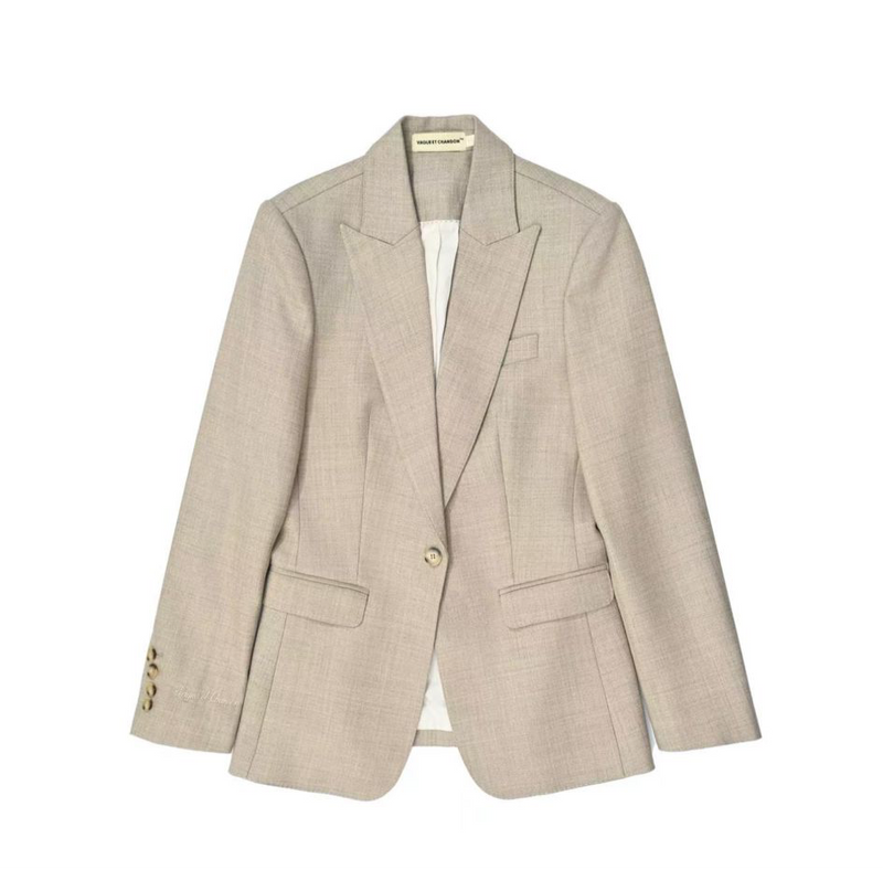 Vague wool blazer- grey