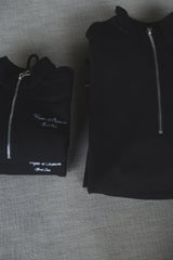 Vague baby tracksuit- black
