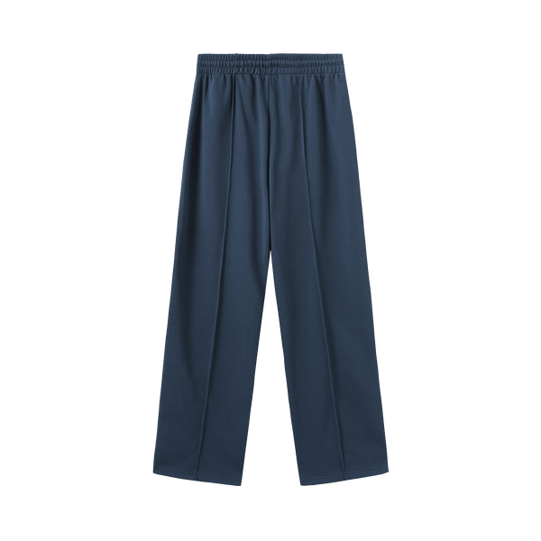 Vague straight leg French Terry trousers-  Blue