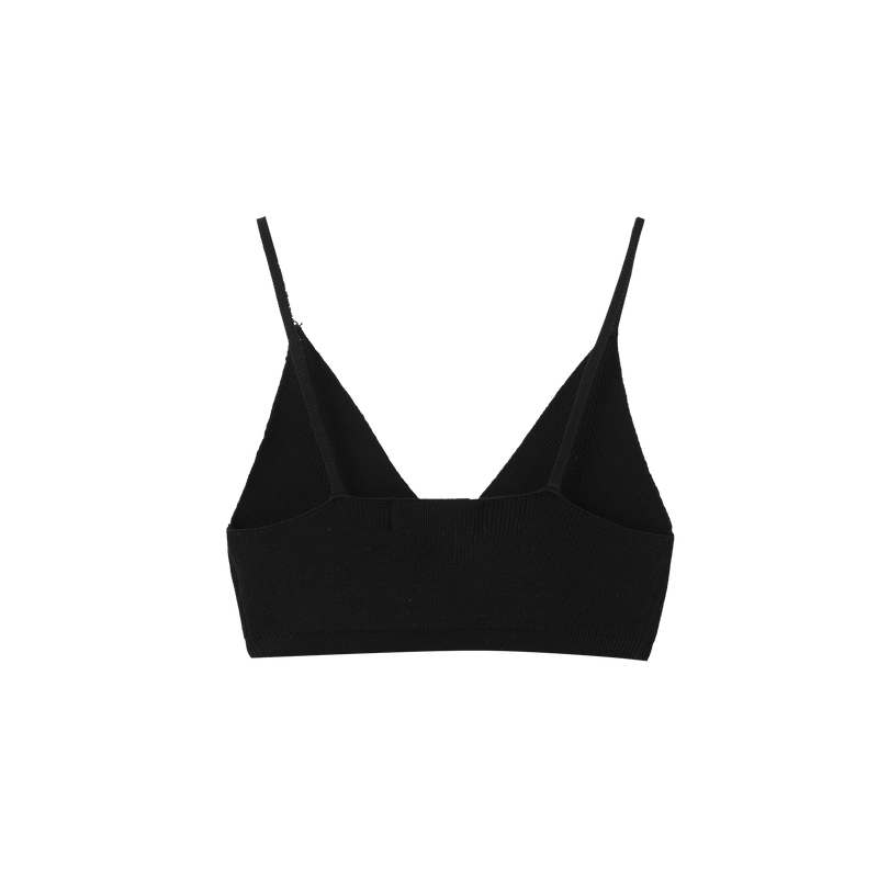 Vague knitted bra- Black