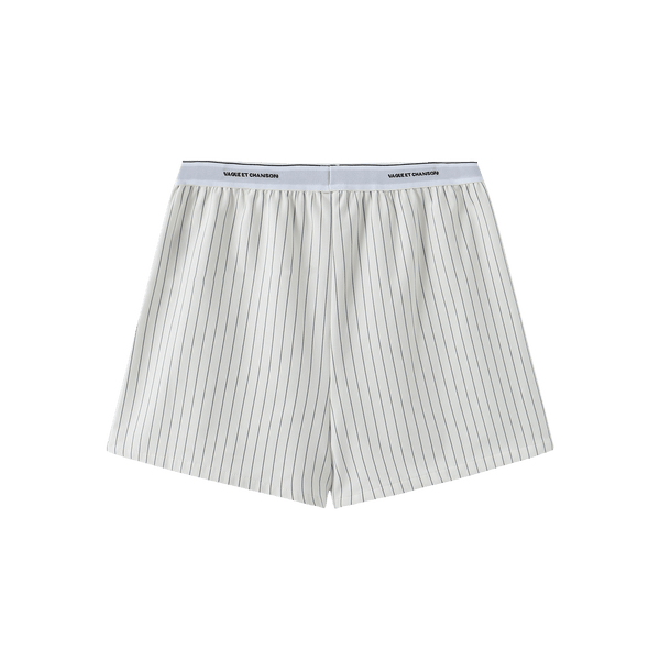 Vague et Chanson striped boxer- White