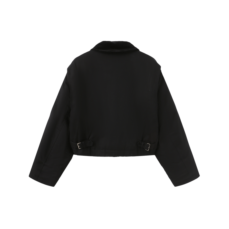 Vague cotton puffer jacket- Black