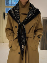 Vague Cashmere bandana- black
