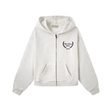 Vague sport club zipped hoodie- Grey