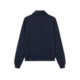 Vague French Terry polo sweatshirt- Blue