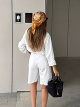 Vague jeans Bermuda No .09 - White