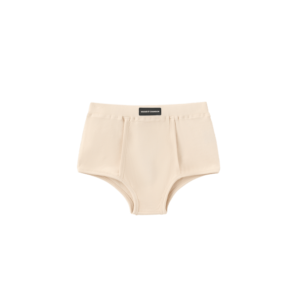 Vague ribbed micro boxer - Cream