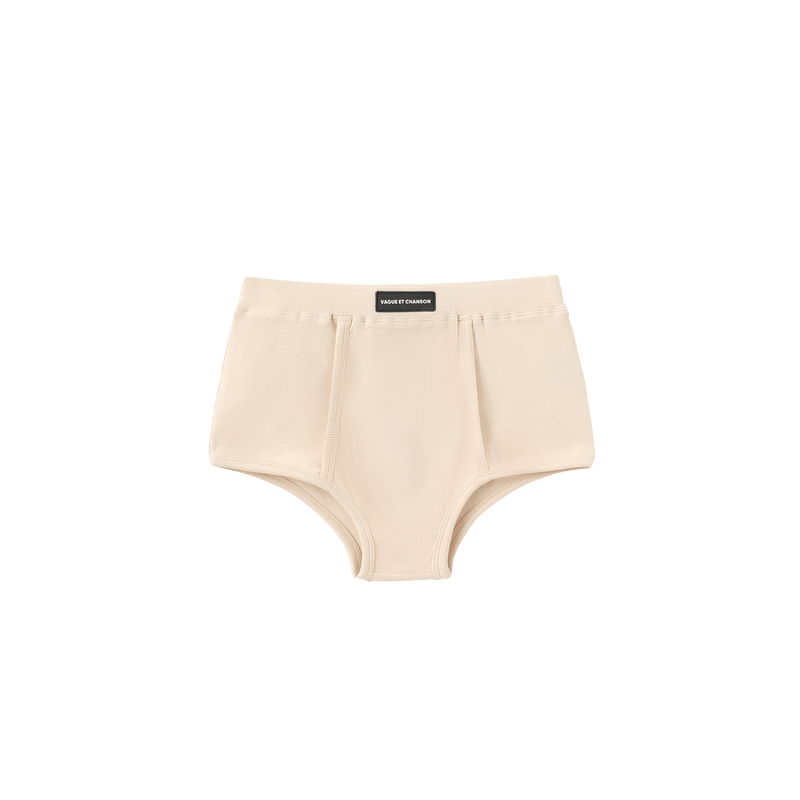 Vague ribbed micro boxer - Cream