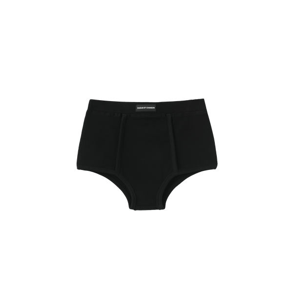 Vague ribbed micro boxer - Black