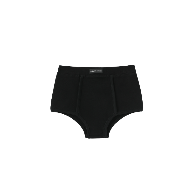 Vague ribbed micro boxer - Black