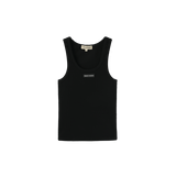 Vague ribbed tank top no05 - Black