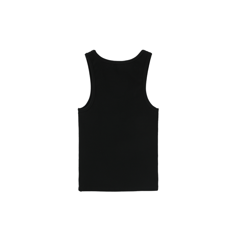 Vague ribbed tank top no05 - Black