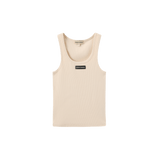 Vague ribbed tank top no05 - Cream