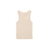 Vague ribbed tank top no05 - Cream