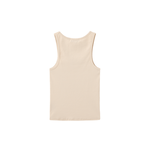 Vague ribbed tank top no05 - Cream