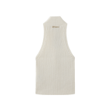 Vague knitted twist tank top- Cream