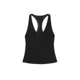 Vague soft sheer tank top- black