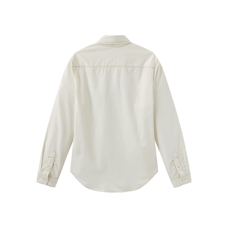 Vague denim button up shirt - Cream