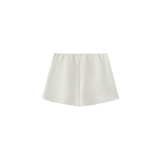 Vague satin shorts - Cream