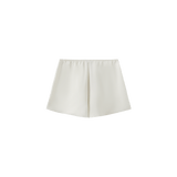 Vague satin shorts - Cream