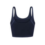 Vague active cropped tank top- Navy
