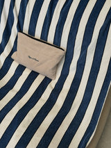 Vague Terry cloth clutch- cream