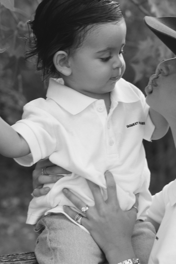 Vague polo baby - white